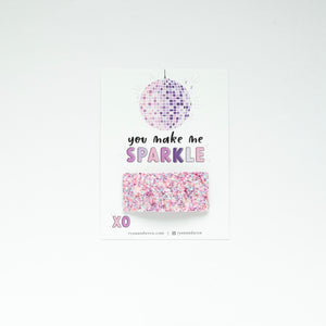 'You Make me Sparkle' Disco Ball Valentine Card